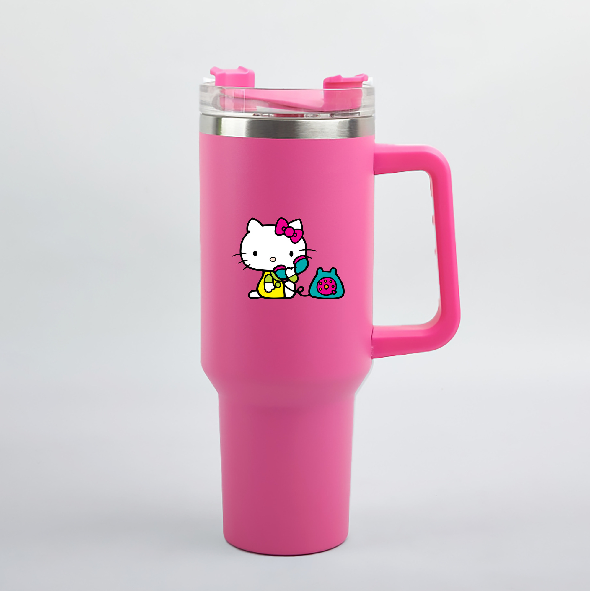 （画像用） Hello Kitty ハローキティ 1200mL車用タンブラー（カラープリント）